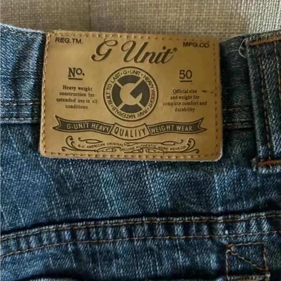 Vintage Y2K G unit denim embroidered denim jeans size 20 - Picture 6 of 8